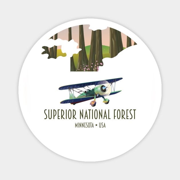 Superior national forest Minnesota USA Magnet by nickemporium1